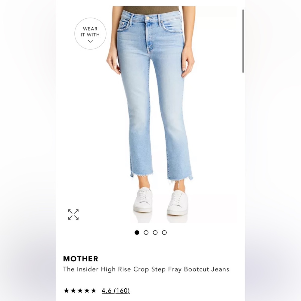 Mother Insider Crop Jean - size 26